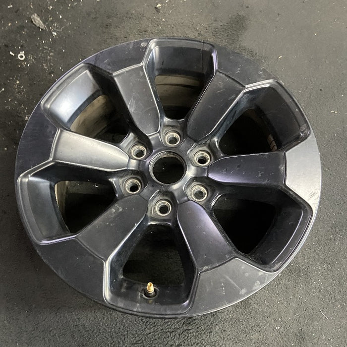 18" DODGE 1500 PICKUP 20-21 6 lug 18x8 aluminum 6 spoke opt WBS black Original OEM Wheel Rim