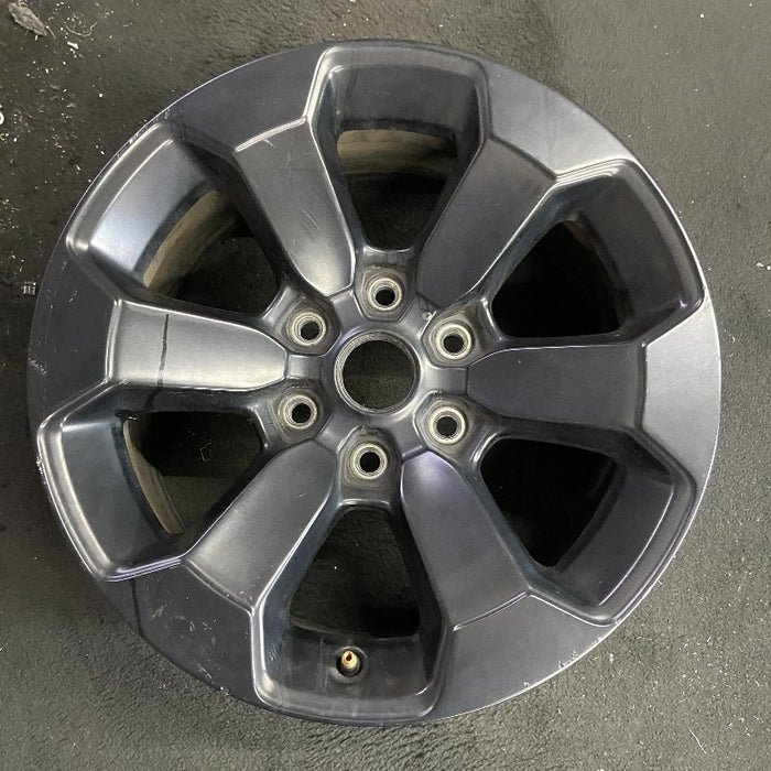 18" DODGE 1500 PICKUP 20-21 6 lug 18x8 aluminum 6 spoke opt WBS black Original OEM Wheel Rim