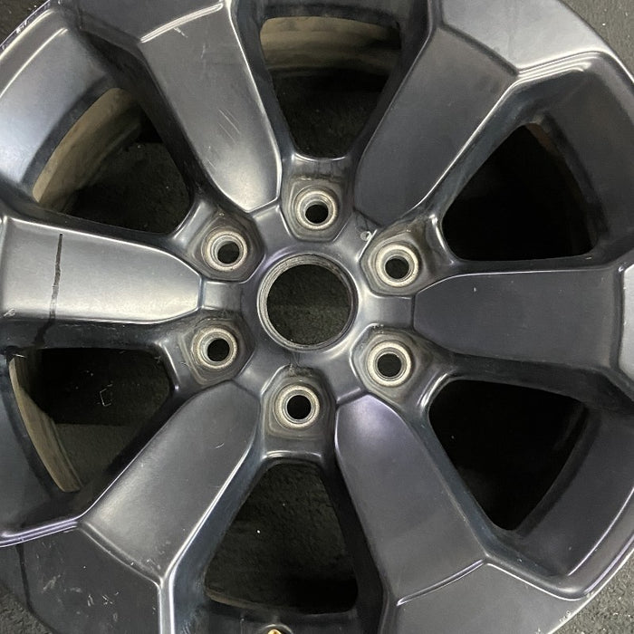 18" DODGE 1500 PICKUP 20-21 6 lug 18x8 aluminum 6 spoke opt WBS black Original OEM Wheel Rim