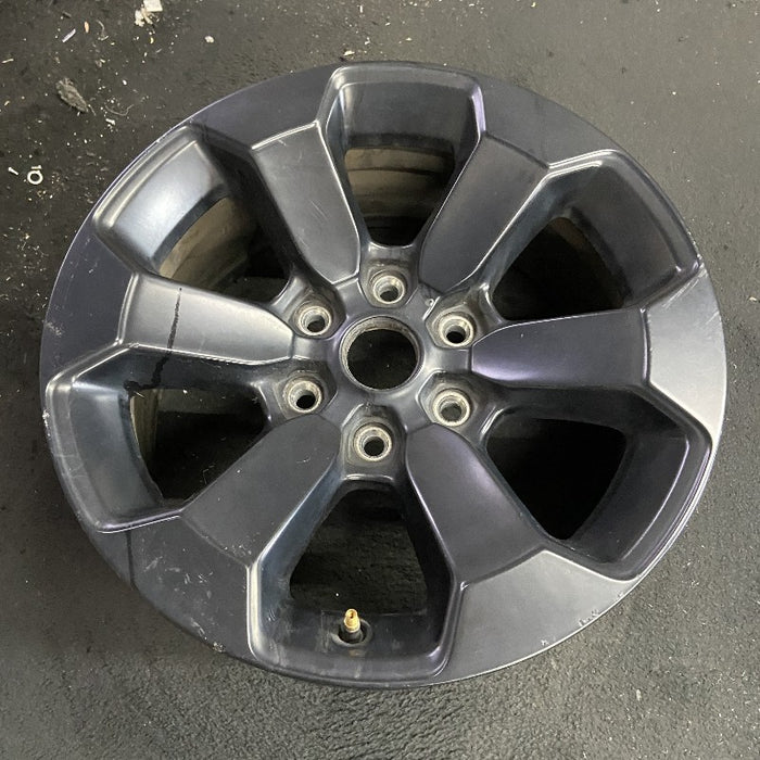 18" DODGE 1500 PICKUP 20-21 6 lug 18x8 aluminum 6 spoke opt WBS black Original OEM Wheel Rim