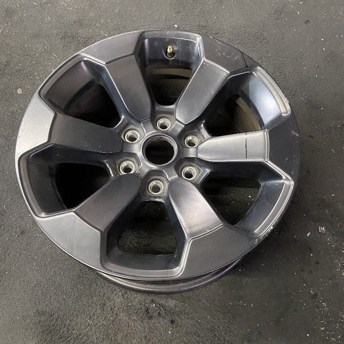 18" DODGE 1500 PICKUP 20-21 6 lug 18x8 aluminum 6 spoke opt WBS black Original OEM Wheel Rim