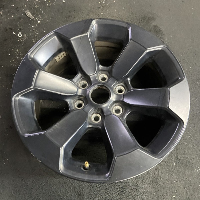 18" DODGE 1500 PICKUP 20-21 6 lug 18x8 aluminum 6 spoke opt WBS black Original OEM Wheel Rim