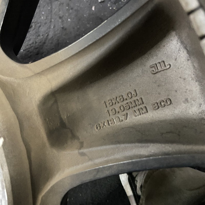 18" DODGE 1500 PICKUP 20-21 6 lug 18x8 aluminum 6 spoke opt WBS black Original OEM Wheel Rim