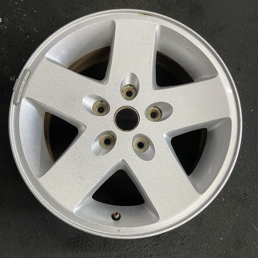 17" WRANGLER 07-08 17x7.5 silver Original OEM Wheel Rim - Front View