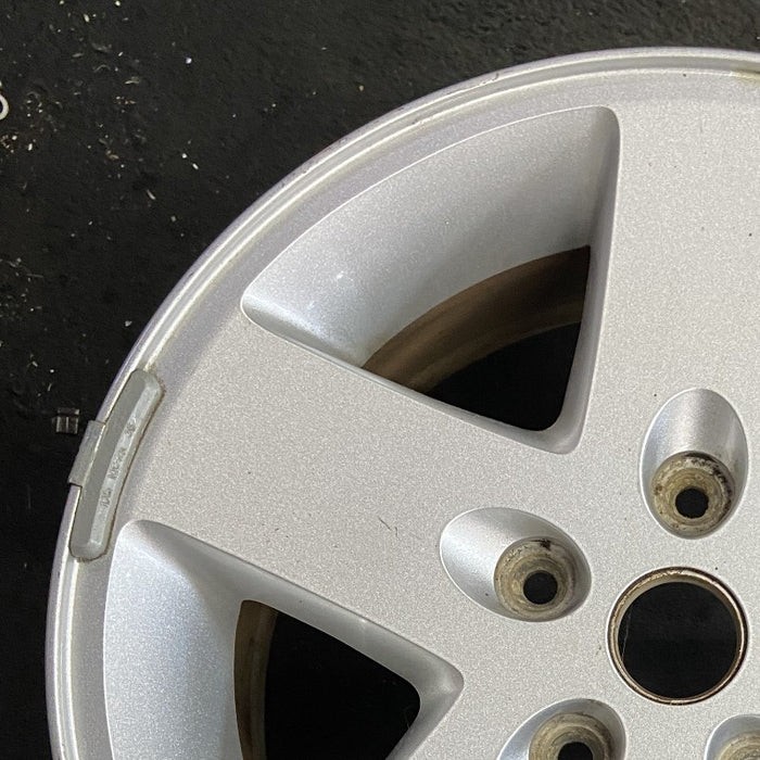 17" WRANGLER 07-08 17x7.5 silver Original OEM Wheel Rim - Side Profile