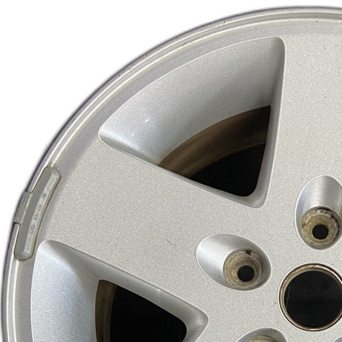 17" WRANGLER 07-08 17x7.5 silver Original OEM Wheel Rim - Angle View