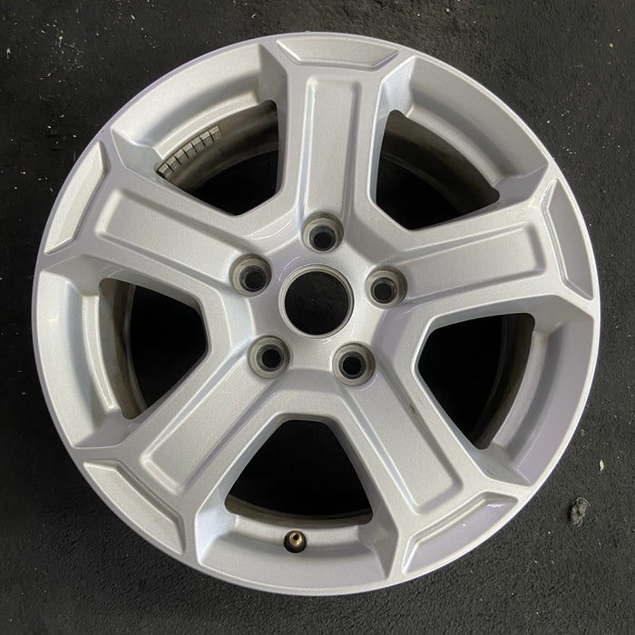 17" WRANGLER 18 VIN X , 17x7.5, , aluminum, straight spoke, w/recessed outer - Angle View