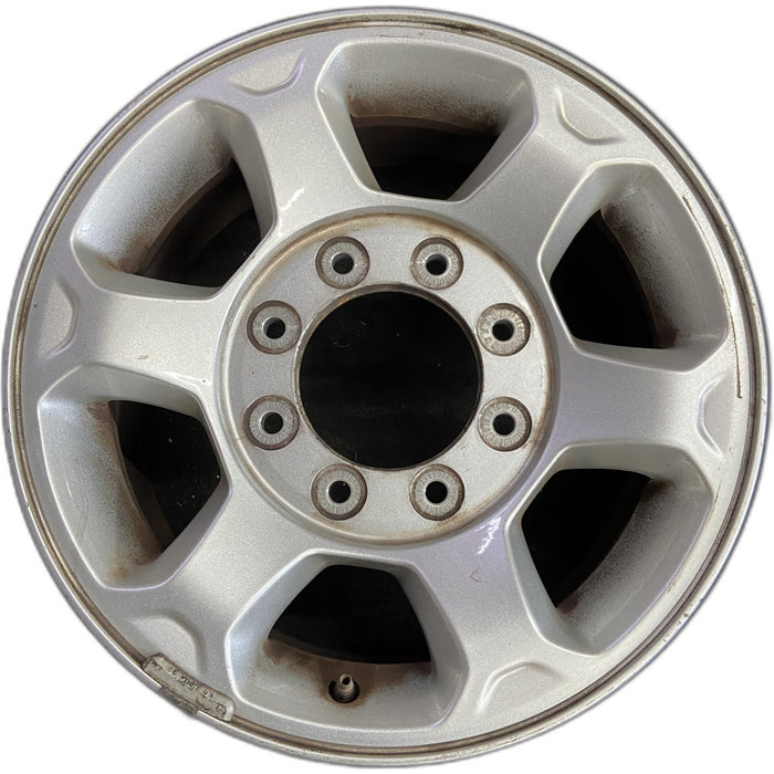 17" FORD F250SD PICKUP 13 17x7.5 , 6 spoke, Original OEM Wheel Rim - Front View