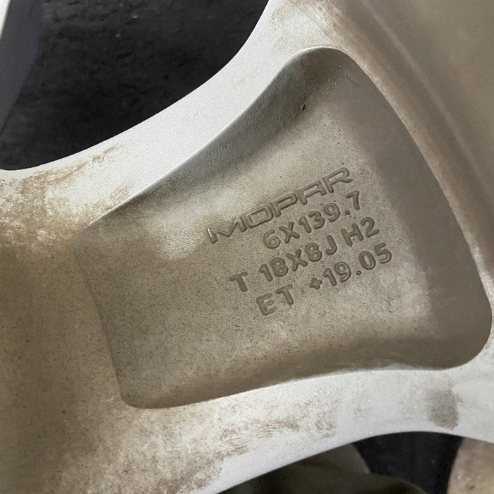 18" DODGE 1500 PICKUP 19 6 lug 18x8 aluminum 5 spoke opt WBB Original OEM Wheel Rim