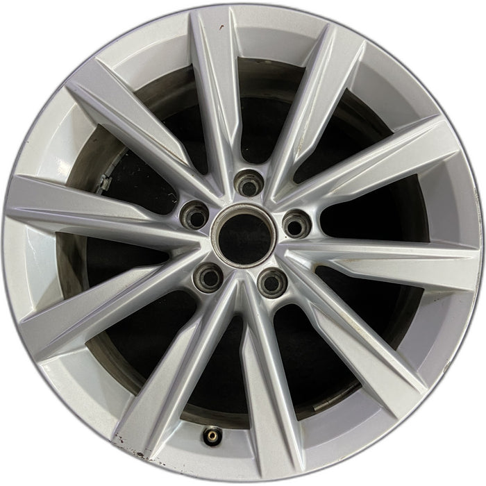 17" BEETLE 17 17x7 , exposed lug nuts, 10 spoke, opt CL1 Original OEM Wheel Rim - Front View
