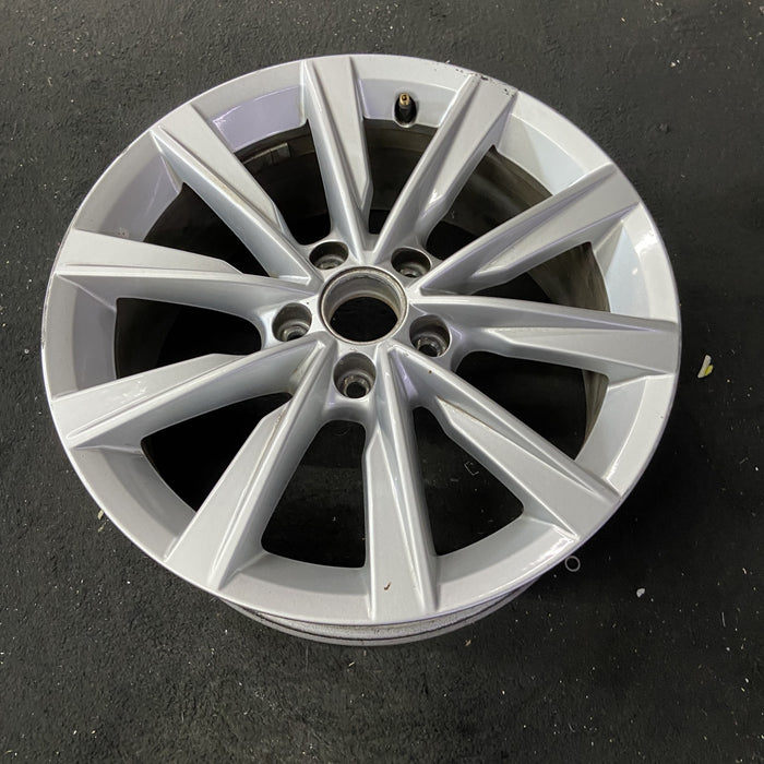 17" BEETLE 17 17x7 , exposed lug nuts, 10 spoke, opt CL1 Original OEM Wheel Rim - Close-Up Detail