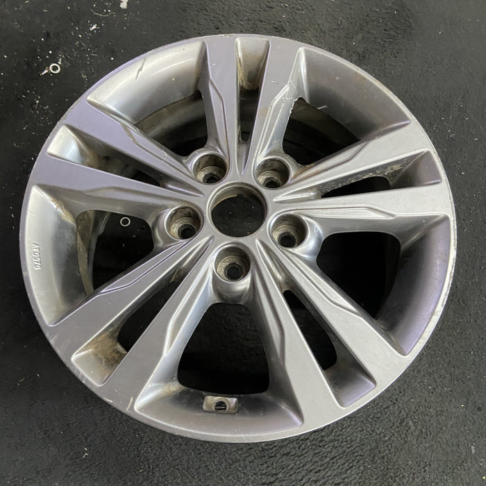 16" ELANTRA 17 16x6.5, alloy, Sdn Original OEM Wheel Rim - Side Profile
