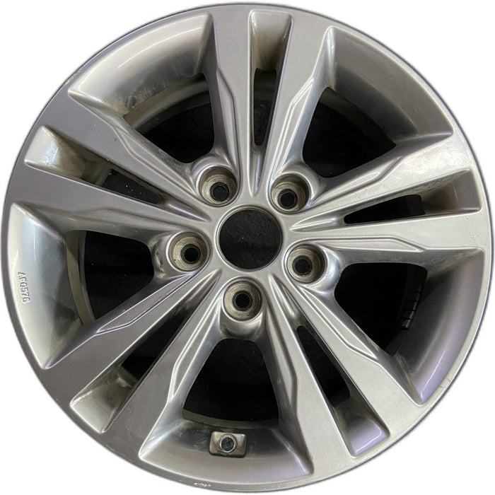 16" ELANTRA 17 16x6.5, alloy, Sdn Original OEM Wheel Rim - Front View