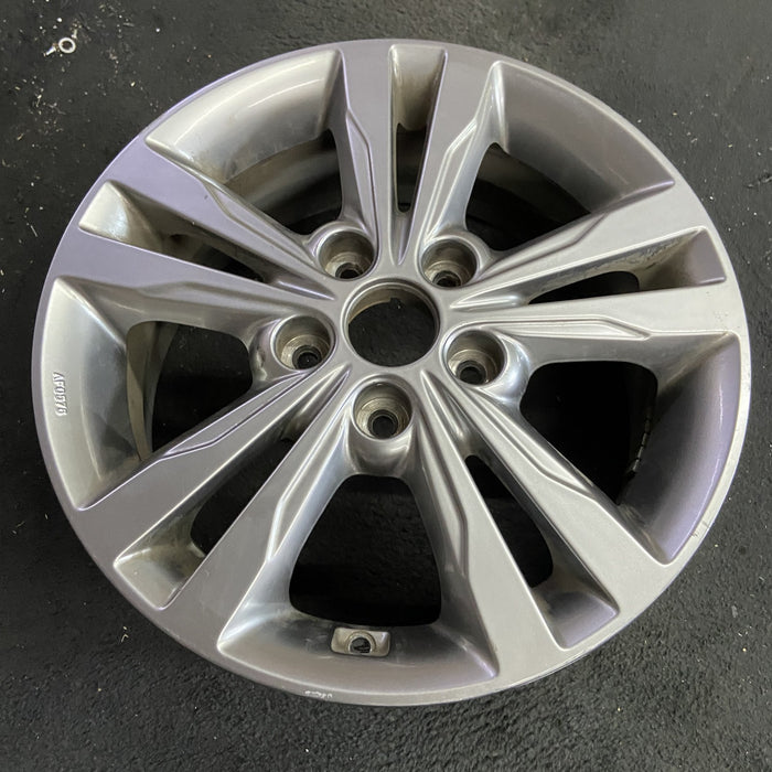 16" ELANTRA 17 16x6.5, alloy, Sdn Original OEM Wheel Rim - Side Profile