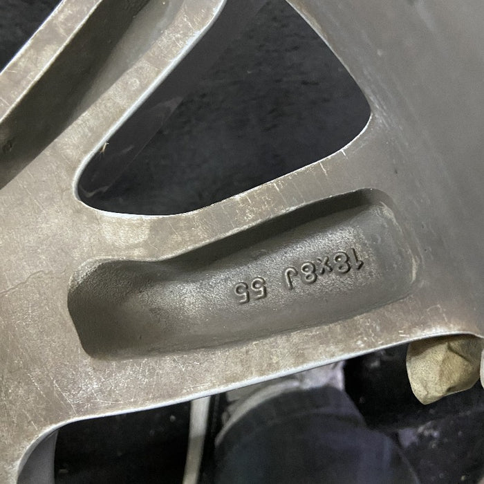 18" PILOT 19 18x8 alloy 5 V spoke factory installed w/o machined face Original OEM Wheel Rim