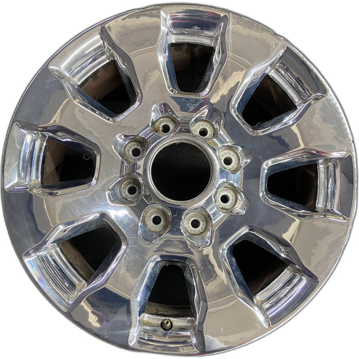 20" FORD F250SD PICKUP 17 20x8 , 8 spoke, chrome, 4" center cap, Original OEM - Front View