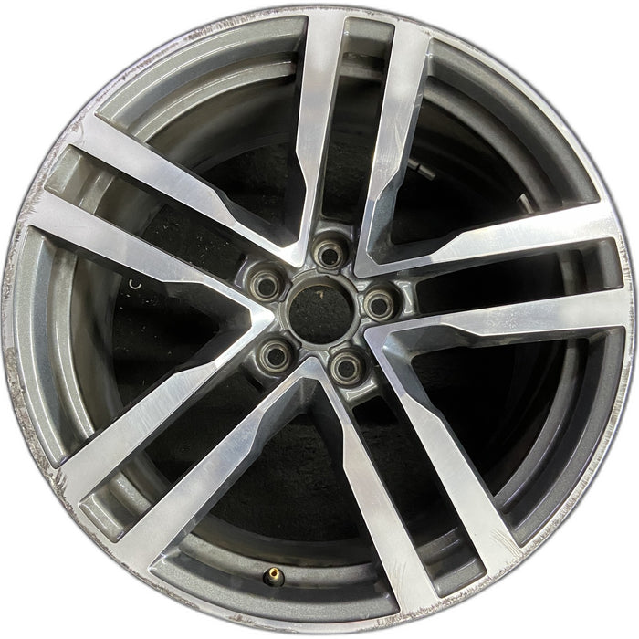 19" AUDI TT 16 Base, 19x9 , , straight spokes Original OEM Wheel Rim - Front View