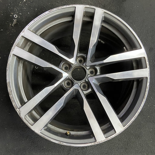 19" AUDI TT 16 Base, 19x9 , , straight spokes Original OEM Wheel Rim - Angle View