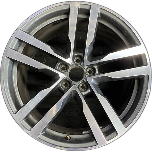 19" AUDI TT 16 Base, 19x9 , , straight spokes Original OEM Wheel Rim - Front View