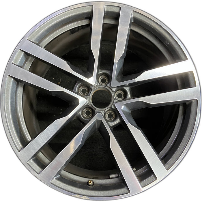 19" AUDI TT 16 Base, 19x9 , , straight spokes Original OEM Wheel Rim - Front View