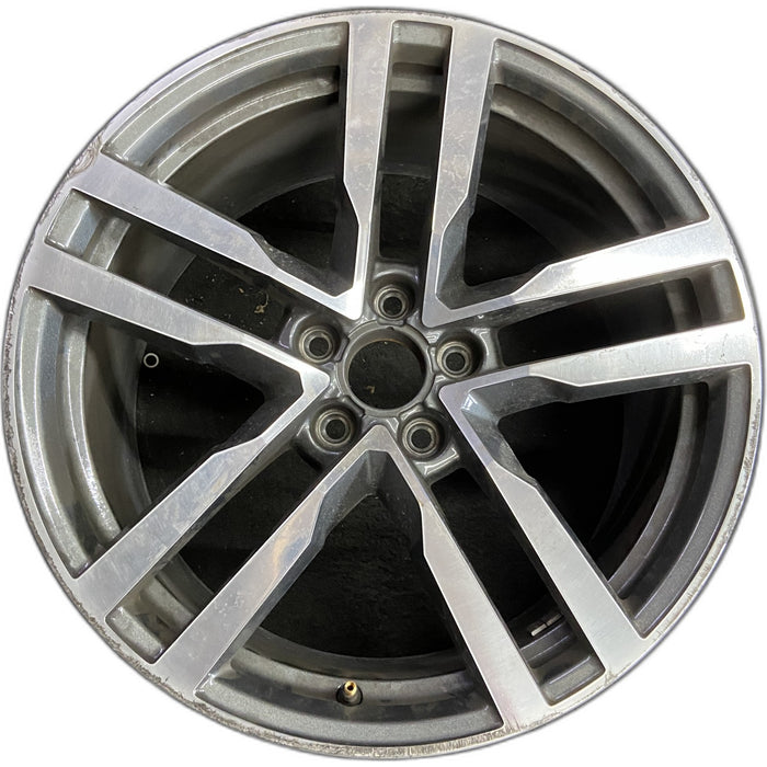 19" AUDI TT 16 Base, 19x9 , , straight spokes Original OEM Wheel Rim - Front View