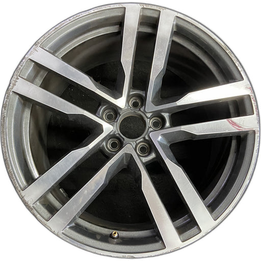 19" AUDI TT 16 Base, 19x9 , , straight spokes Original OEM Wheel Rim - Front View