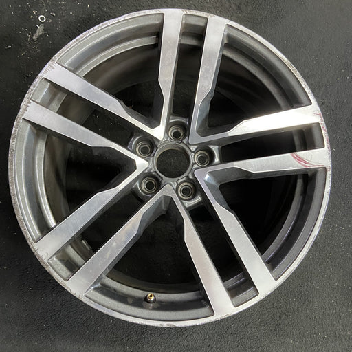 19" AUDI TT 16 Base, 19x9 , , straight spokes Original OEM Wheel Rim - Angle View