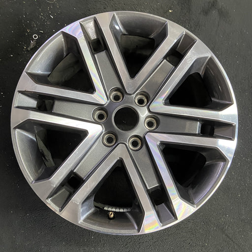 20" FORD F150 PICKUP 21-23 20x8.5, 6 spoke, machined dark gray Original OEM - Angle View