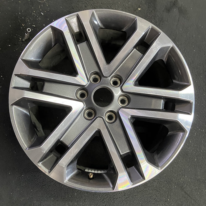 20" FORD F150 PICKUP 21-23 20x8.5, 6 spoke, machined dark gray Original OEM - Angle View