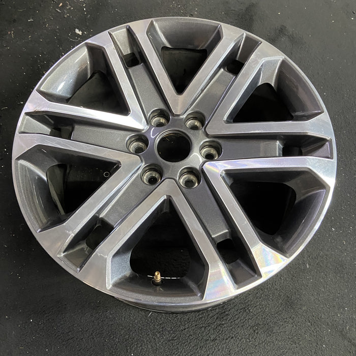 20" FORD F150 PICKUP 21-23 20x8.5, 6 spoke, machined dark gray Original OEM - Side Profile