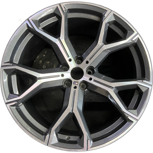 21" BMW X5 19-20 21x10.5, , , narrow spoke end Original OEM Wheel Rim - Front View