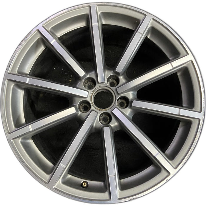 19" AUDI A6 16 19x8.5 alloy 10 spoke straight spoke design w/ inlay Original OEM Wheel Rim