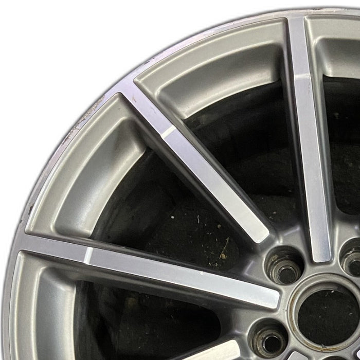 19" AUDI A6 16 19x8.5 alloy 10 spoke straight spoke design w/ inlay Original OEM Wheel Rim