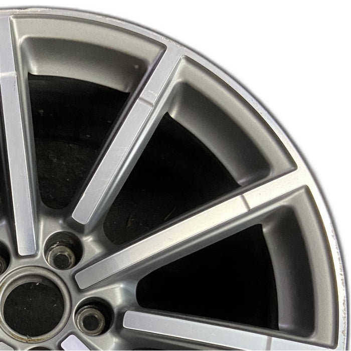 19" AUDI A6 16 19x8.5 alloy 10 spoke straight spoke design w/ inlay Original OEM Wheel Rim