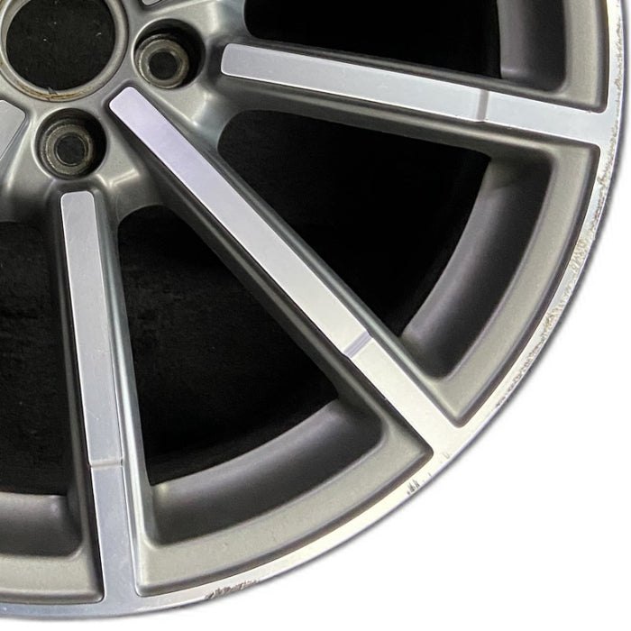 19" AUDI A6 16 19x8.5 alloy 10 spoke straight spoke design w/ inlay Original OEM Wheel Rim