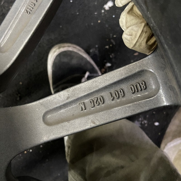 19" AUDI A6 16 19x8.5 alloy 10 spoke straight spoke design w/ inlay Original OEM Wheel Rim