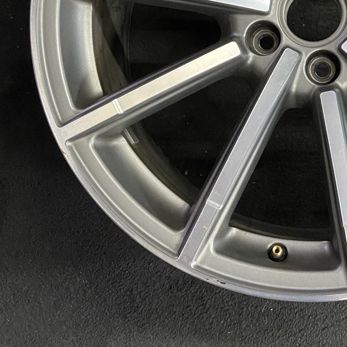 19" AUDI A6 16 19x8.5 alloy 10 spoke straight spoke design w/ inlay Original OEM Wheel Rim