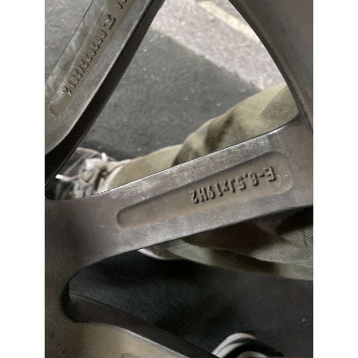 19" AUDI A6 16 19x8.5 alloy 10 spoke straight spoke design w/ inlay Original OEM Wheel Rim