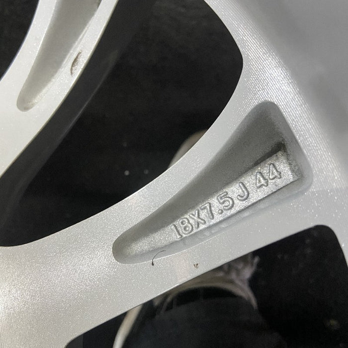 18" EDGE 07 18x7.5 aluminum TPMS 10 spoke light silver Original OEM Wheel Rim