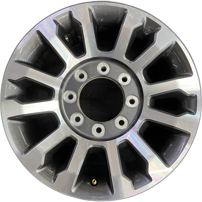 18" FORD F250SD PICKUP 20 18x8, aluminum, 12 spoke , Original OEM Wheel Rim - Front View