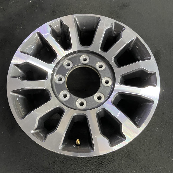 18" FORD F250SD PICKUP 20 18x8, aluminum, 12 spoke , Original OEM Wheel Rim - Side Profile