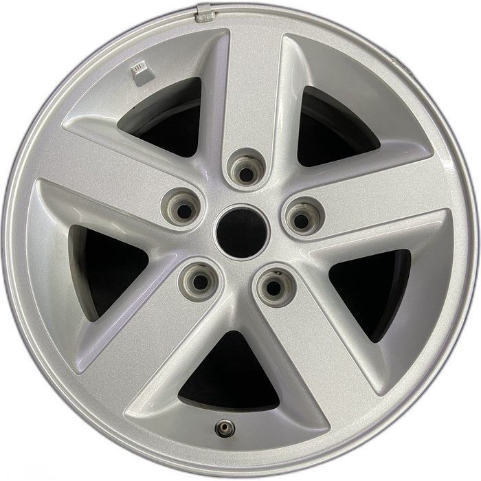16" WRANGLER 07-08 16x7, aluminum Original OEM Wheel Rim - Front View
