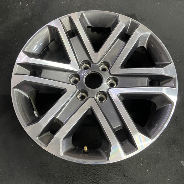 20" FORD F150 PICKUP 21-23 20x8.5, 6 spoke, machined dark gray Original OEM - Side Profile