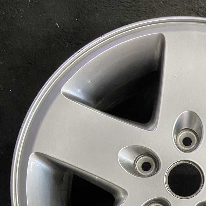 17" WRANGLER 07-08 17x7.5 silver Original OEM Wheel Rim - Side Profile