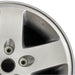 17" WRANGLER 07-08 17x7.5 silver Original OEM Wheel Rim - Side Profile