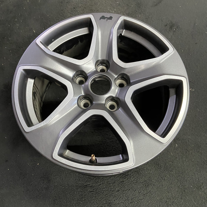 17" WRANGLER 18 VIN X , 17x7.5, , aluminum, straight spoke, w/o recessed outer - Side Profile