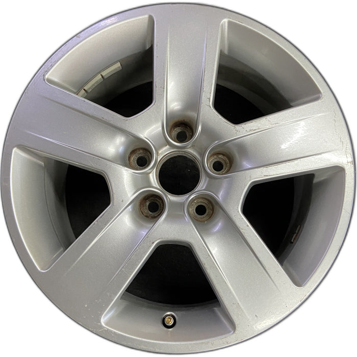 16" AUDI A4 02-05 16x7, alloy, 5 grooved spokes Original OEM Wheel Rim - Front View