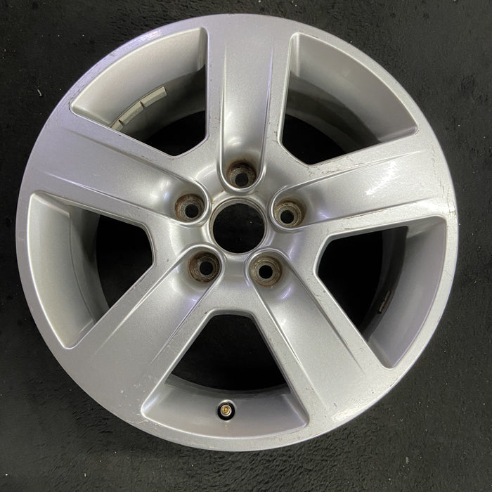 16" AUDI A4 02-05 16x7, alloy, 5 grooved spokes Original OEM Wheel Rim - Angle View