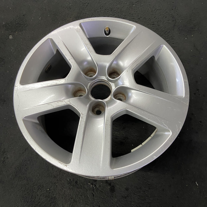 16" AUDI A4 02-05 16x7, alloy, 5 grooved spokes Original OEM Wheel Rim - Close-Up Detail