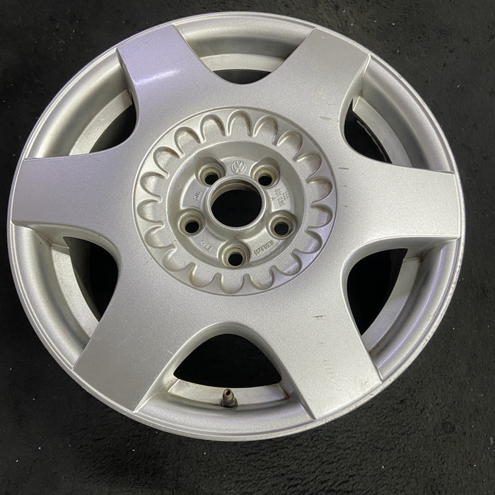 16" BEETLE 02 16x6.5, alloy, 6 straight spoke Original OEM Wheel Rim - Side Profile